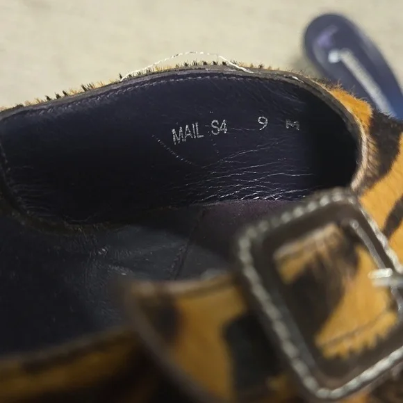 Donald J Pliner Zebra Pony Hair Heeled Mules - Picture 7 of 10